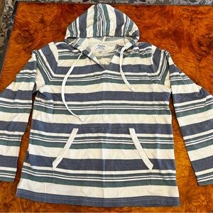 Lucky Brand Men’s Baja Striped Hooded Pullover